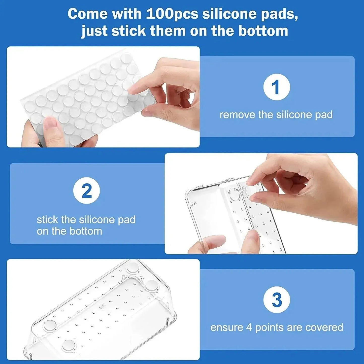 ๐๏ธ Crystal-Clear Drawer Organizers โ Tidy Up in Style, One Bin at a Time! โจ