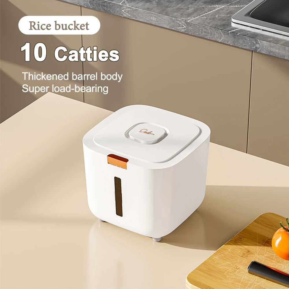 Insect-Proof Rice Storage Box Moisture-Sealed Grain Dispenser
