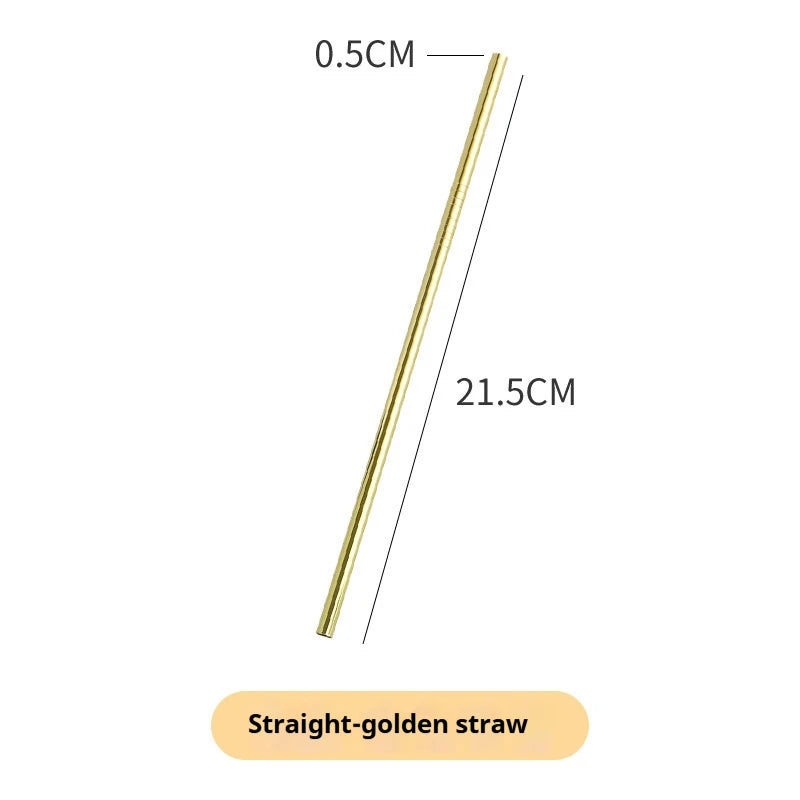 ๐ฅค Stainless Steel Straws โ Reusable Colorful Set with Brush ๐ฅค