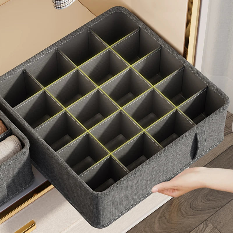 π§Ί Foldable Drawer Organizer Box β 1/6/7/20-Grid Storage for Underwear, Socks & Bras