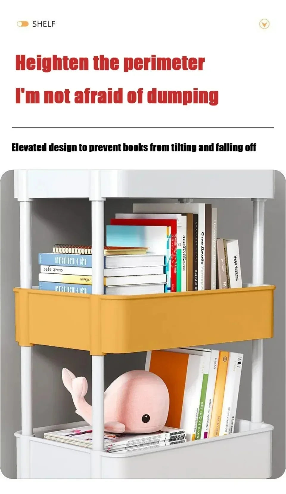 ๐ 5-Tier Rolling Storage Cart โ Mobile Organizer for Kitchen, Bathroom & More ๐งบ