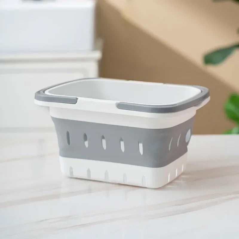 🧺 Foldable Silicone Laundry Basket – Portable Dirty Clothes Bin for Bathroom 🚿