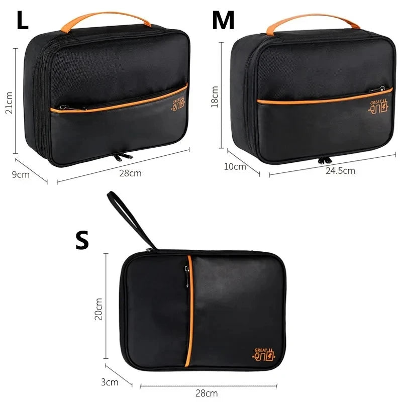 πΌ Digital Cable Storage Bag β USB Cord, Charger & Power Bank Organizer Travel Case