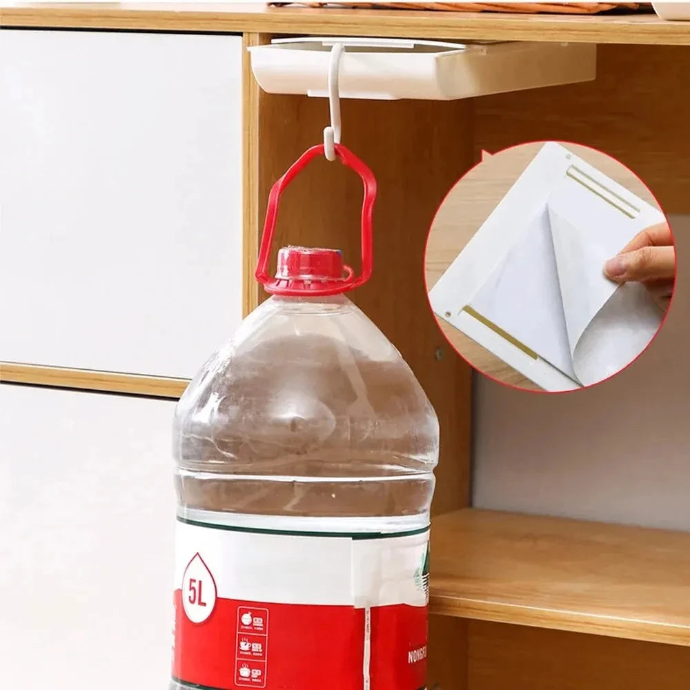 ✏️ Hidden Under-Desk Drawer ✨ Self-Adhesive Storage Box for Stationery & More