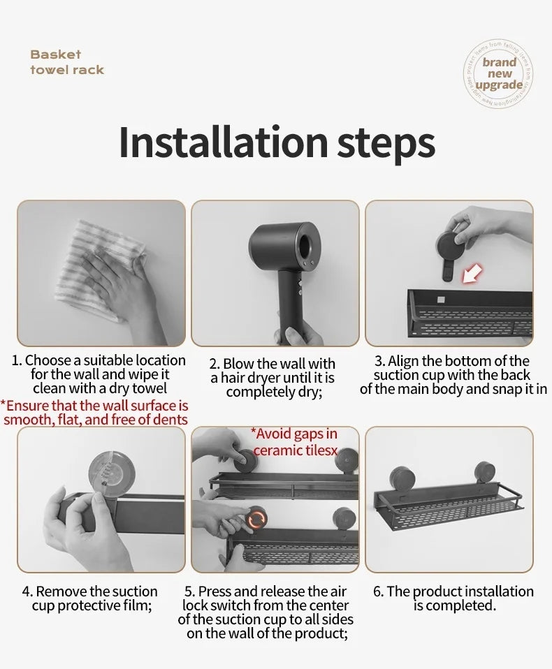 ๐ซ๐ฉ No-Drill Rotating Suction Towel Rack โ Foldable Double Bars ๐ฟ