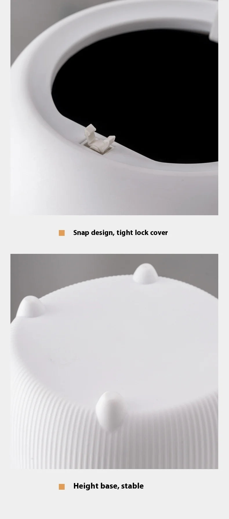 ποΈ Mini Desktop Trash Can β Pop-Up Lid Storage Bin for Coffee Tables & Office Desks β¨