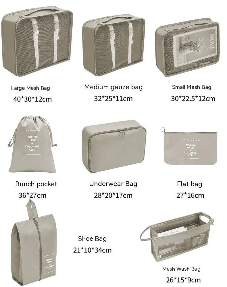 π§³ Travel Packing Organizer Set β 7/8/9/10PCS for Luggage & Wardrobe