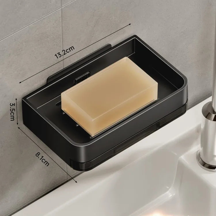 π§Ό Wall-Mounted Soap Dish β No-Drill Metal Holder with Drain for Bathroom & Shower π§