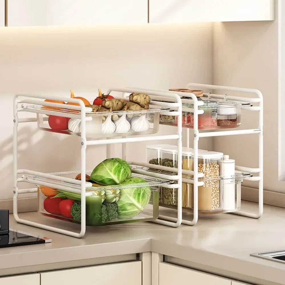π
Kitchen Storage Rack β Multi-Tier Pull-Out Organizer for Veggies & More π§