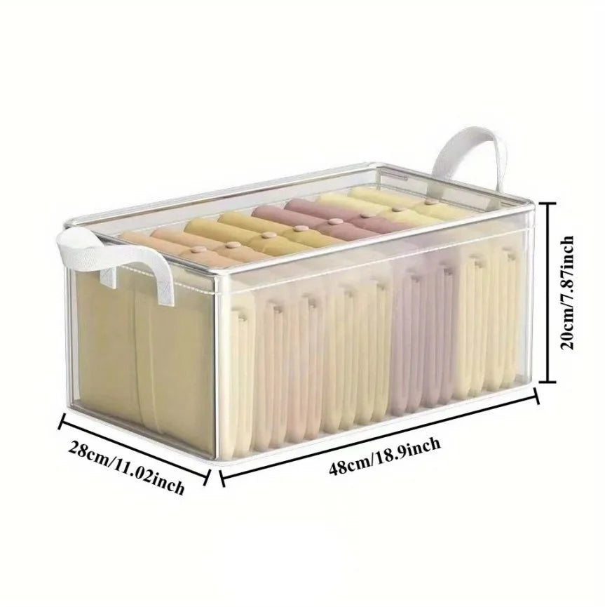 Transparent Drawer Organizer β Foldable Storage Box for Clothes & More