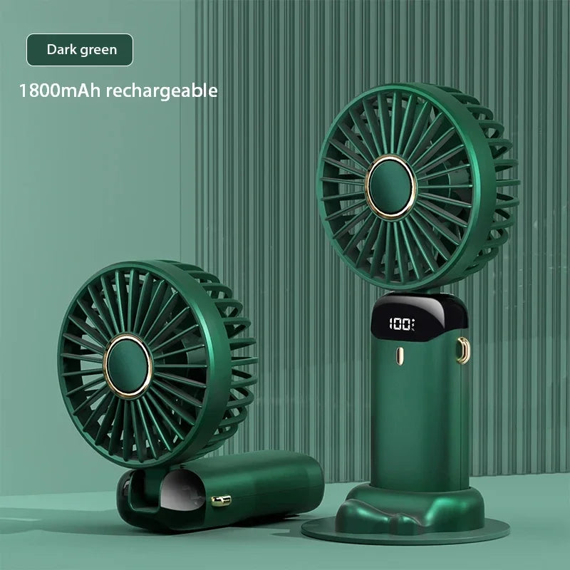 ๐จ Portable Mini Fan โ Foldable Neck Hanging & 5 Speeds ๐จ