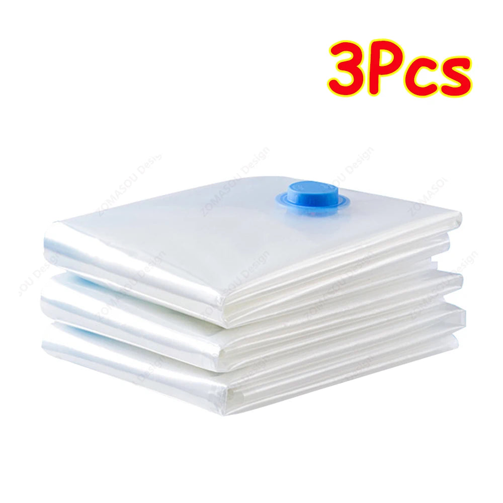 ๐งณ Vacuum Storage Bags โ 1-24Pcs Space Saving with Hand Pump ๐งณ