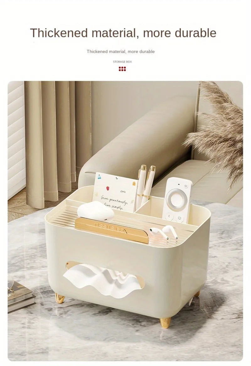 Multifunctional Tissue Box & Remote Organizer β Elegant Storage for Living Room & Coffee Table