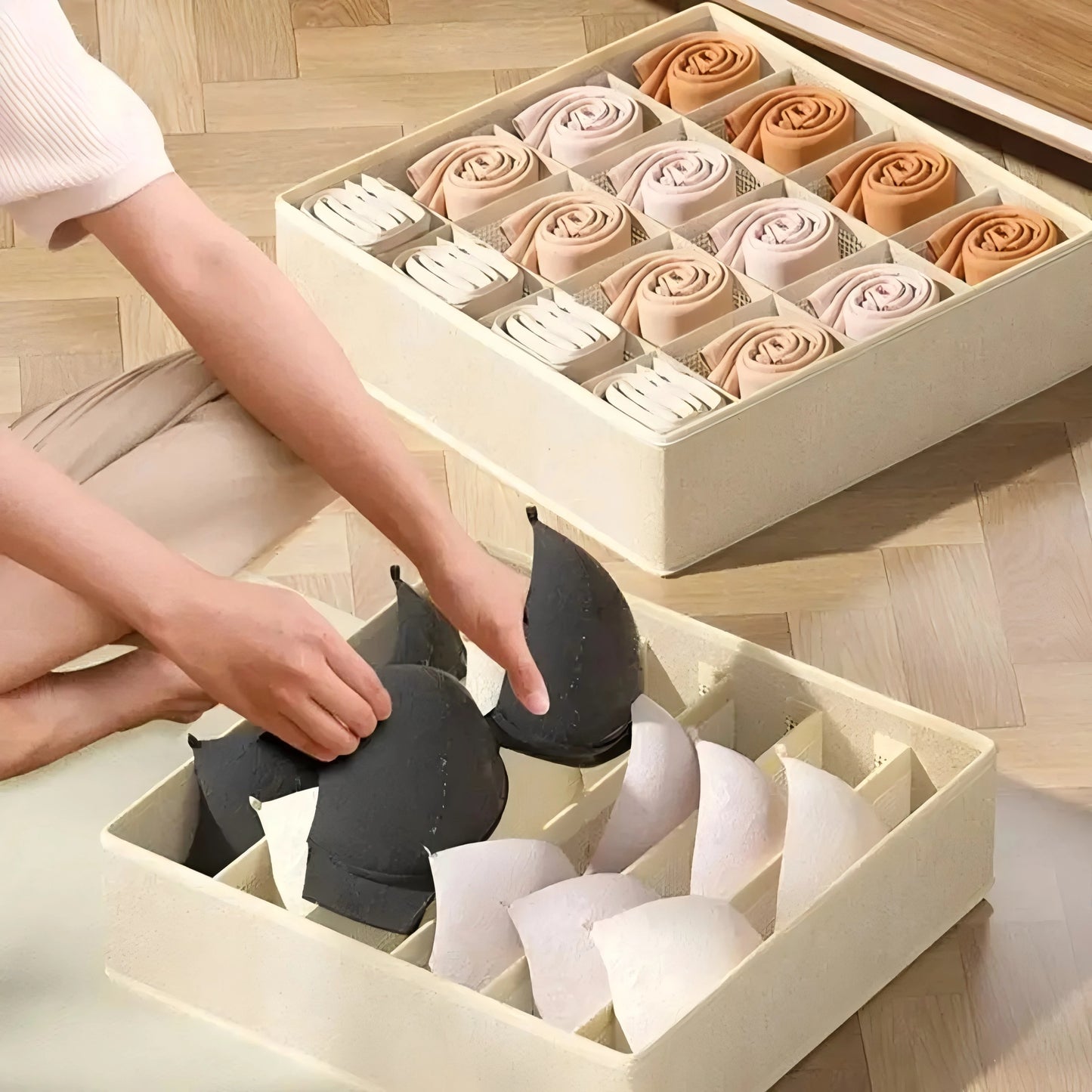 ๐งฆ Cabinet Underwear & Socks Drawer Organizer Box with Compartments ๐งฆ