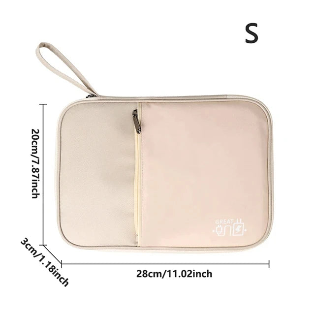 πΌ Digital Cable Storage Bag β USB Cord, Charger & Power Bank Organizer Travel Case