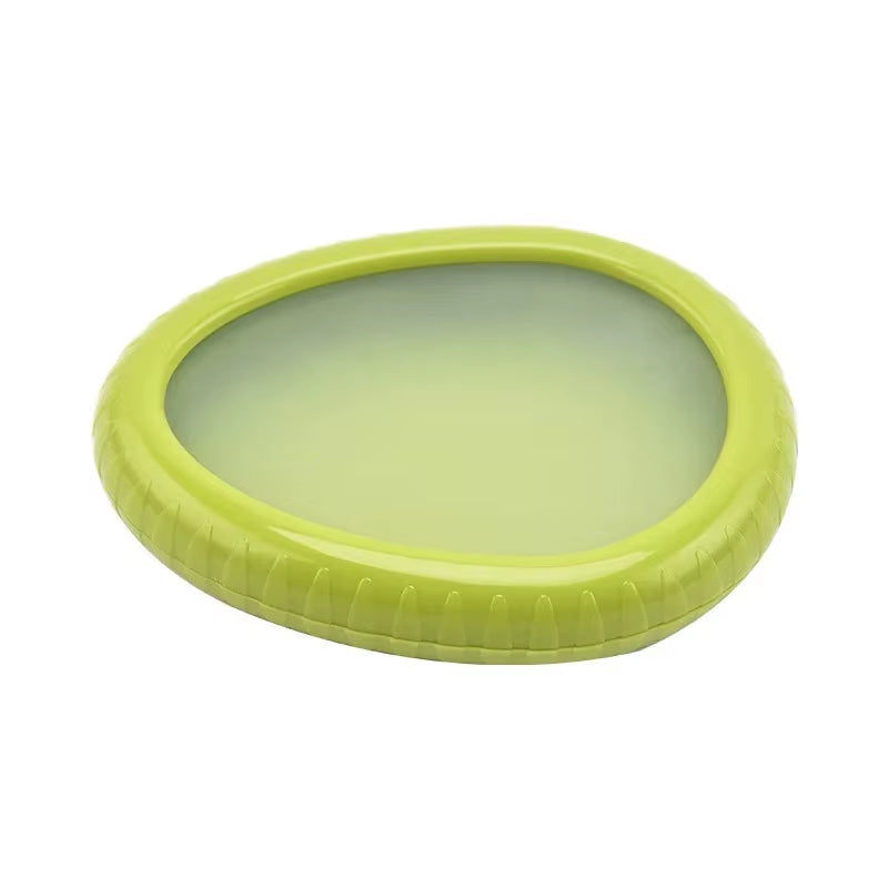 Fruit and Vegetable Preserves Clear Lid Containers - Red Green Orange Yellow Sealed Keepers for Avocado Tomato Onion Lemon