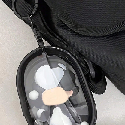 🎧 Portable Mini Clear Zipper Storage Bag – Compact & Waterproof Organizer With Keychain 🔑