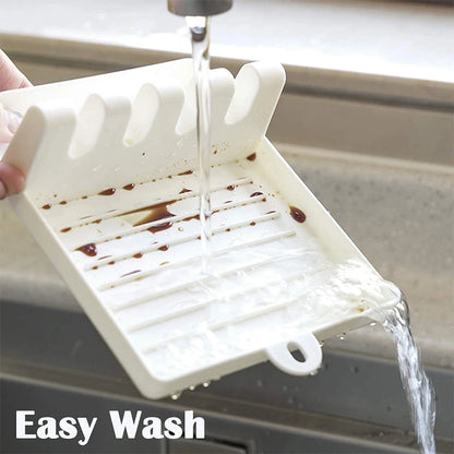 Kitchen Utensil Holder – Fork, Spoon & Spatula Rack Organizer Pad