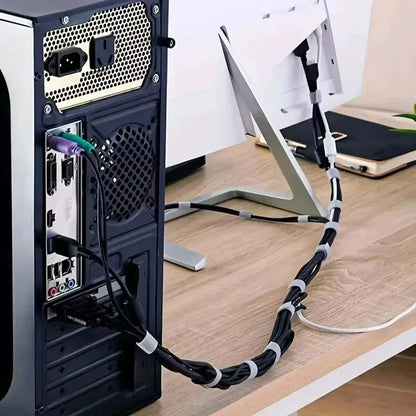 🔗 5m Hook & Loop Cable Organizer Roll – Tidy Your Cables with Style