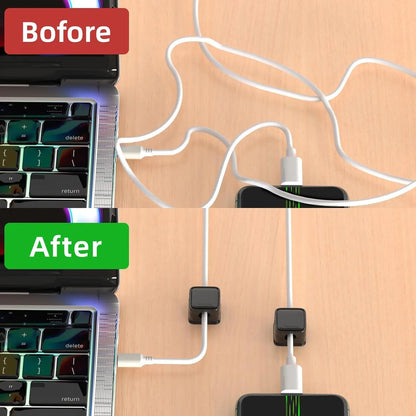 📎 6/12/18pcs Magnetic Cable Organizer – Reusable Cord Clip for Desk, Wall & Kitchen