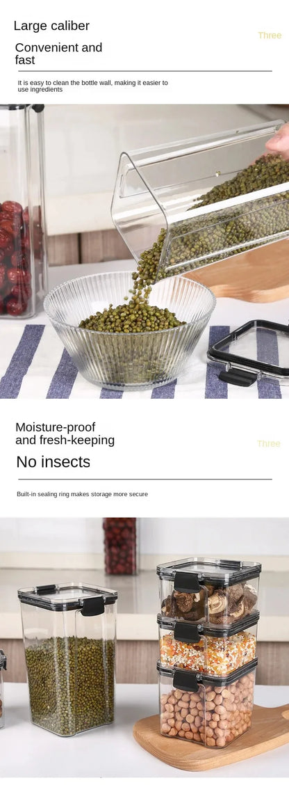 🍽️ Stackable Airtight Food Storage Containers | Clear Kitchen Pantry Boxes 🧂
