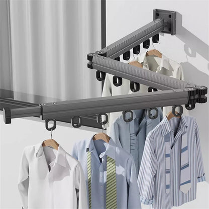 BEISHI Retractable Wall-Mount Drying Rack – Space-Saving