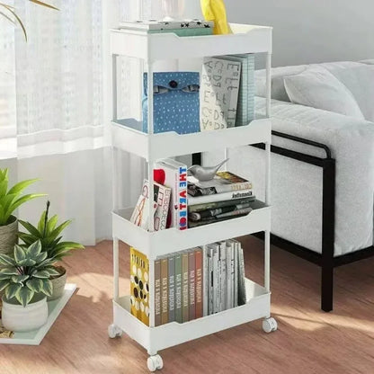 🛒 5-Tier Rolling Storage Cart – Mobile Organizer for Kitchen, Bathroom & More 🧺