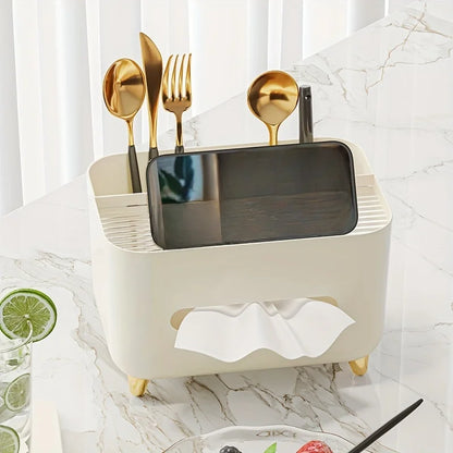 Multifunctional Tissue Box & Remote Organizer – Elegant Storage for Living Room & Coffee Table
