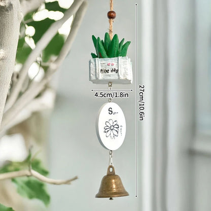 🔔 Wooden Door Bell – Japanese Wind Chime for Home & Garden Decor 🔔