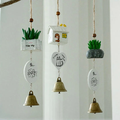 🔔 Wooden Door Bell – Japanese Wind Chime for Home & Garden Decor 🔔