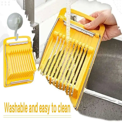 🔪 Multifunctional Stainless Steel Food Slicer – 10-Wire Cutter for Eggs, Cheese, Ham & More 🧀