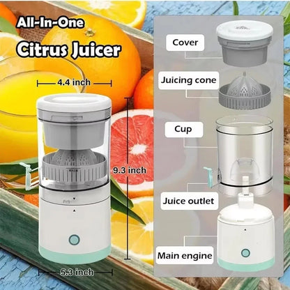 USB Rechargeable Citrus Juicer – Portable & Automatic Fruit Squeezer