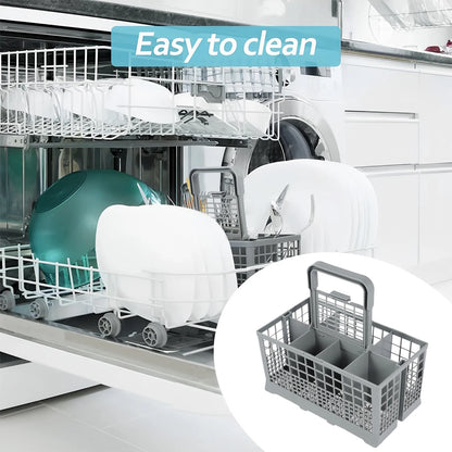 🍽️ Dishwasher Basket – Universal Foldable Cutlery Holder Storage 🍽️