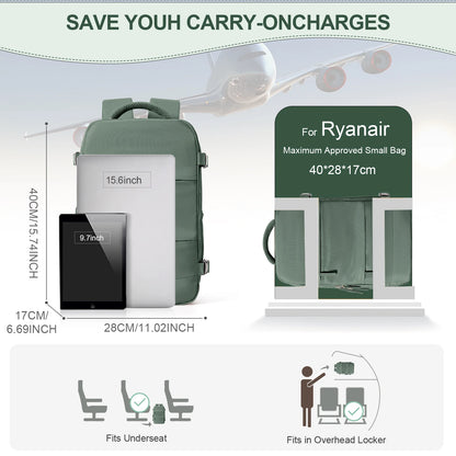 🎒 Ryanair Cabin Backpack – 40x20x25 Travel Laptop Hand Luggage 🎒