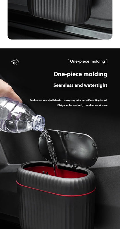 Pop-Up Car Trash Can – Door-Mounted & Desktop Use, Large Capacity Waste Bin