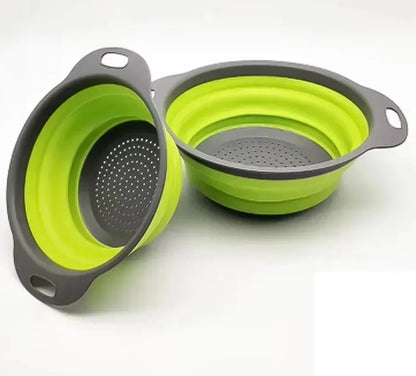 Silicone Foldable Drain Basket – Collapsible Kitchen Strainer