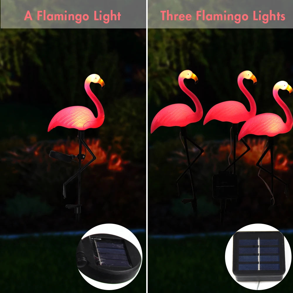 🌸 Solar Flamingo Light – Outdoor Waterproof Lawn Lamp for Garden & Patio 🌸