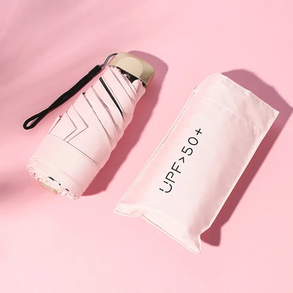☂️ Compact Foldable Sun & Rain Umbrella – Stylish & Portable ☂️