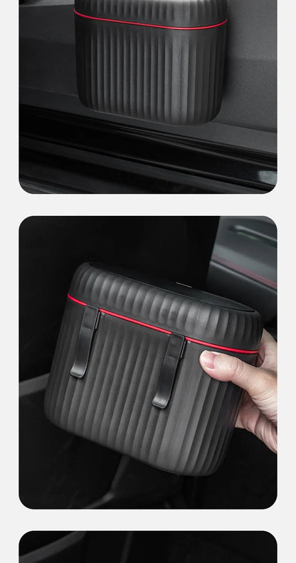 Pop-Up Car Trash Can – Door-Mounted & Desktop Use, Large Capacity Waste Bin