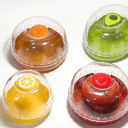 Refrigerator crisper storage box for vegetables and fruits like onion, avocado, and tomato
