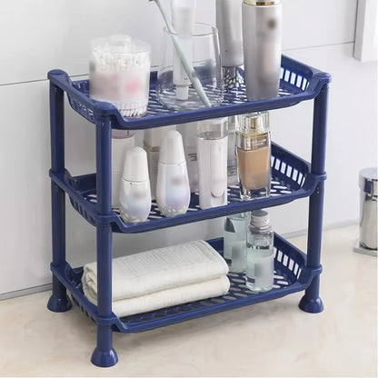 🧼 Plastic Bathroom Countertop Shelf – Multi-Layer Vanity Organizer 🧴