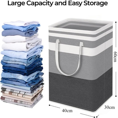 🧺 Foldable Laundry Basket – Waterproof & Space-Saving Dirty Clothes Bin 💧