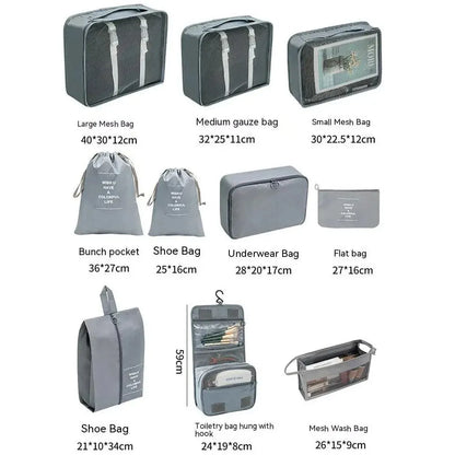🧳 Travel Packing Organizer Set – 7/8/9/10PCS for Luggage & Wardrobe