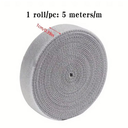 🔗 5m Hook & Loop Cable Organizer Roll – Tidy Your Cables with Style