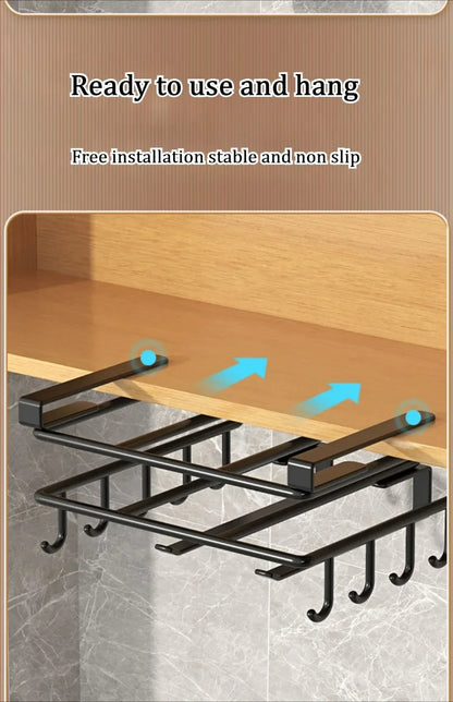 🧻 Kitchen Hanging Rack 🥄 Paper Towel + Pot Lid + Cutting Board Shelf 🧺