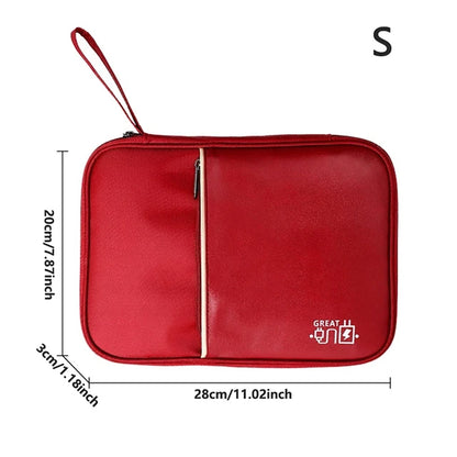 💼 Digital Cable Storage Bag – USB Cord, Charger & Power Bank Organizer Travel Case