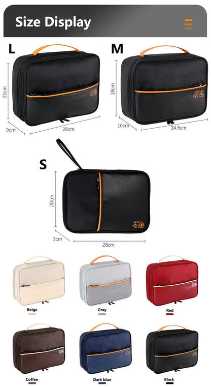 💼 Digital Cable Storage Bag – USB Cord, Charger & Power Bank Organizer Travel Case