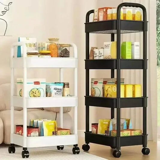 🛒 5-Tier Rolling Storage Cart – Mobile Organizer for Kitchen, Bathroom & More 🧺