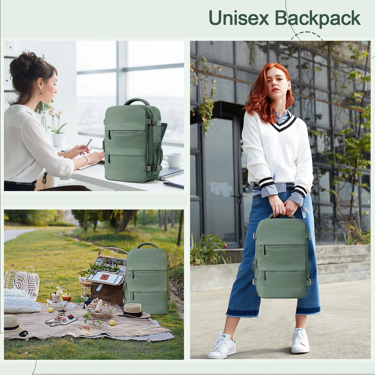 🎒 Ryanair Cabin Backpack – 40x20x25 Travel Laptop Hand Luggage 🎒