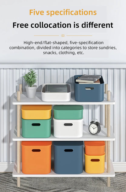 🎨 Colorful Stackable Storage Box 🧺 Tidy Up with Style! 🎨